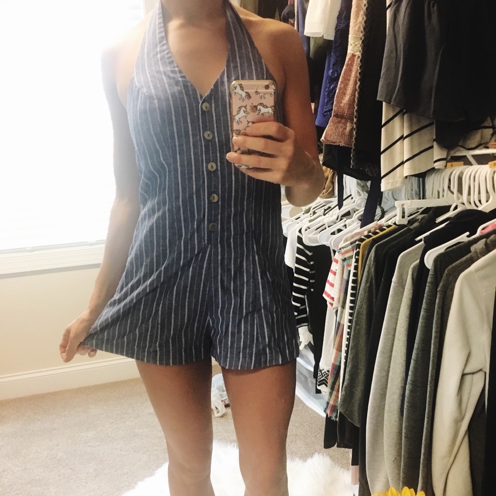 Vintage blue romper